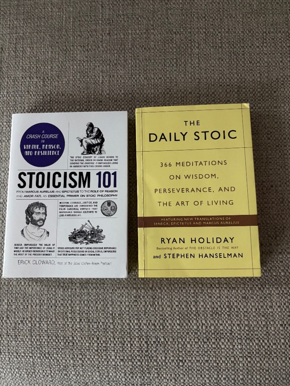 Stoicism 101 & The Daily Stoic Set of 2 Paperback Books